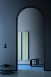 Main Class Stone Radiator in Living Space in Grigio Iceberg.