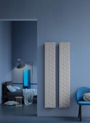 Aperoso Double Stone Marble Radiators in cement finish in Living Room