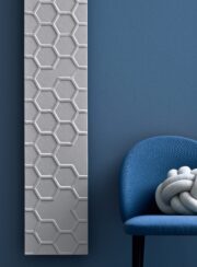 Aperoso Stone marble radiator Detail in Bianco