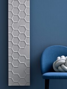 Aperoso Stone marble radiator Detail in Bianco