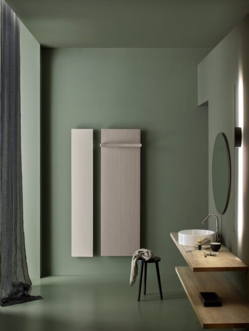 Trendy marble stone radiator in Tortora