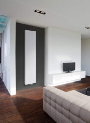 Flatline Vertical Radiator in White Fine Texture S600