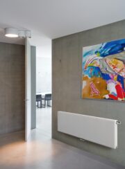 Flatline Horizontal in White Fine Texture