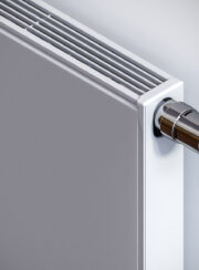 Vasco Flatline White Fine Texture S600 showing insert Chrome TRV Head