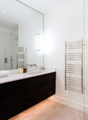 Tall Beverley Bathroom Towel Rail Stainless Steel finish