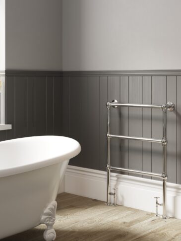 Chelsea Traditional Ball Jointed Towel Rail finished in Chrome