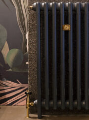 Mercury 3 Column Cast Iron Radiator in Midnight Ink