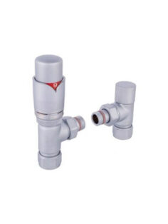 RadCen TRV Angle Valve Set in Satin Chrome