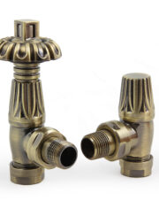Traditional Abbey TRV Thermostatic Valve Set in Antique Brass