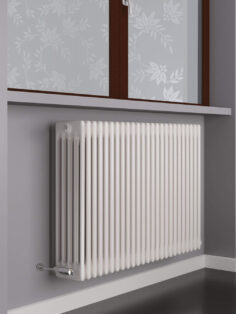Tuba Horizontal White Radiator