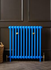 Emmeline I cast Iron Radiator in Evening Blue