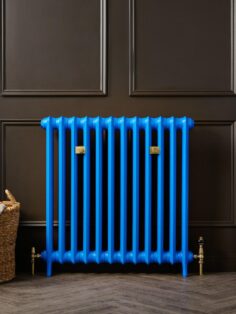 Emmeline I cast Iron Radiator in Evening Blue