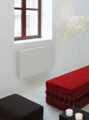 Play Radiator in White finish under window