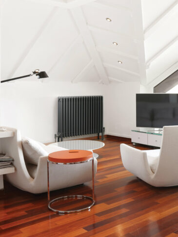 Tuba in Anthracite shown in living room