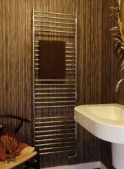 Large Stainless Steel Towel Rail Beverley in Ensuite Bathroom