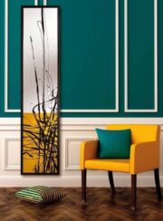 Cinier Blue Dune in Yellow Stone Vertical Designer Radiator with unique paint design