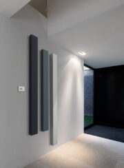 Beams Mono Aluminium Radiator in Blue and Grey in Hall