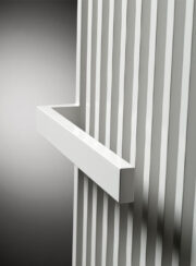 Arche Plus Vasco towel rail detail in S600 white