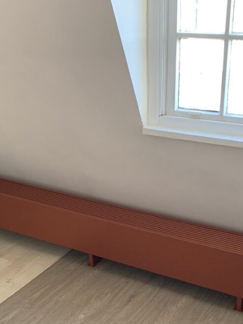 Corten Brown Mini Fixed Feet shown in attic