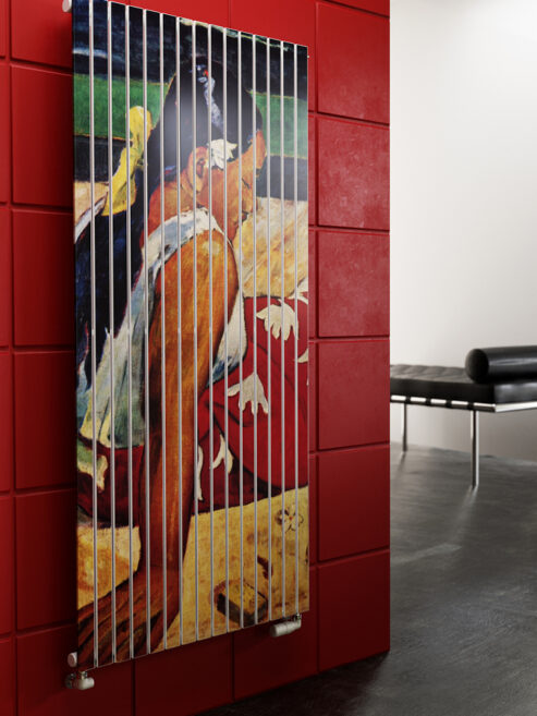 Rosy Frame in Hallway