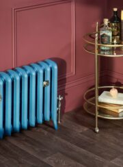 Emmeline II Cast Iron Radiator in Light Blue