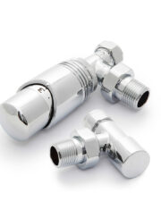 Essential TRV Angle Valve Set finsihed in Chrome