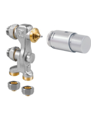 Straight Efficiency Provalve with Silver Thermostatic Valve Head