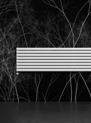 Tamara Oval Tube Horizontal Radiator in Grey