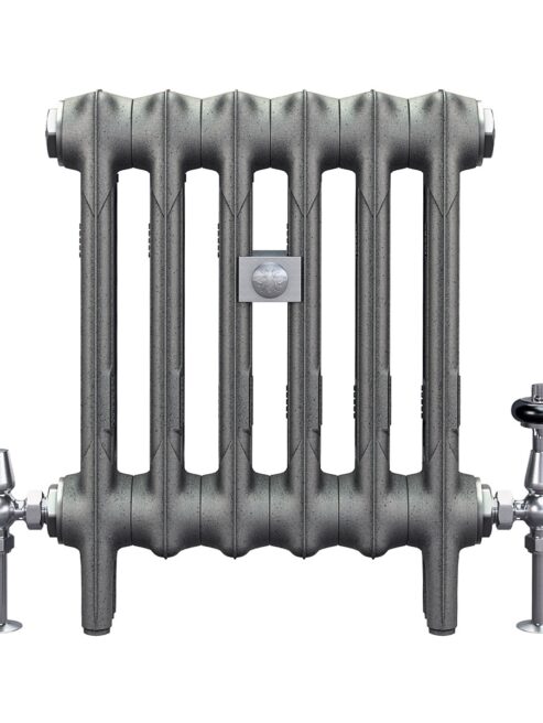 Grey finish Mercury this cast iron radiator