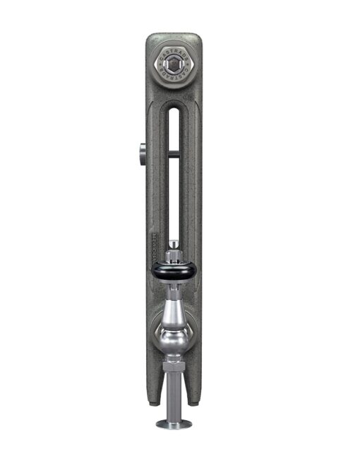 Mercury 2 thin cast iron radiator with traditional valve