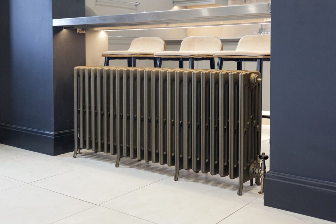 Large Cast Iron Radiator Spartan 6 Column under bench seating