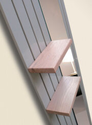 Cordivari Rosy Mirror Radiator in silver grey with shelves