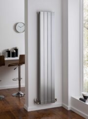 Alumni Tall Aluminium sectional radiator in silver