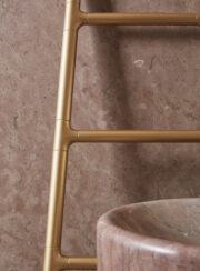 Gold Scaletta Electric Towel Rail Bar Detail