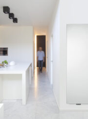 Soft White Vasco Niva Soft Vertical Designer Radiator with High TRV Valve