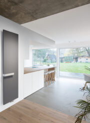 Grey Vasco Niva Soft in Breakfast Dining Room Vertical Designer Radiator