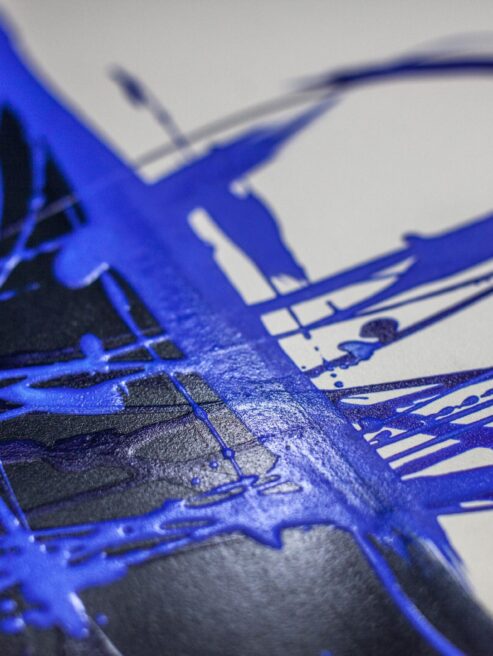 Paint Detail Cinier Blue Dune Designer Stone Radiator from Cinier