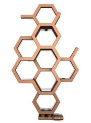 Terma Hex Honeycomb Designer Radiator finished in Bright Copper