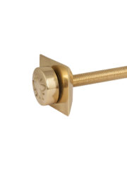 Polished Brass Whitworth Retaining Stay for cast iron radiator with bee logo