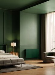 Strada Efficiency Radiator for heat pumps in English Green RAL6009