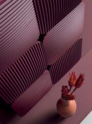 Lana Aluminum Panel Radiator Antrax in Rosa Cipria Powder Pink