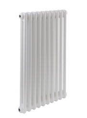 Tuba 2 Column Traditional Steel Column Radiator in white