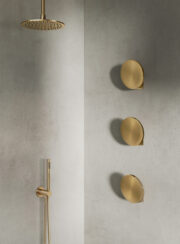 DOTS unique electric towel rail finished in Black