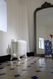 GEORGES 5 Electric traditional radiator in white Main