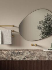 Margaroli Sereno 621 Gold Smooth Towel Bars Main Bathroom