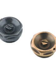 Radiator Air Vent finished in antique brass and anthracite